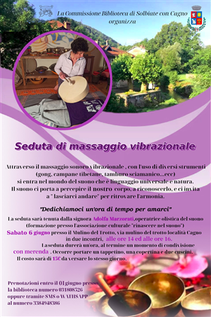 Seduta di massaggio vibrazionale