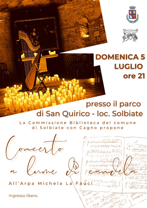 Concerto d'arpa a lume di candela
