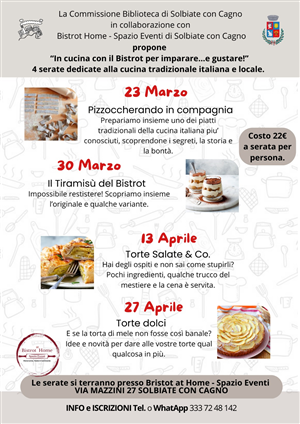 "In cucina con il Bistrot per imparare.... a gustare!"