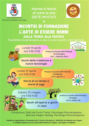 Incontri di formazione l'arte di essere nonni